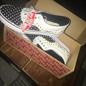 VANS ERA Black/White Polka Dot InsideOut “rare”